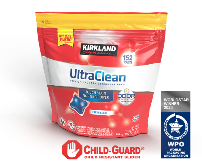 Kirkland Detergent Packaging: 2024 WORLDSTAR AWARD WINNER